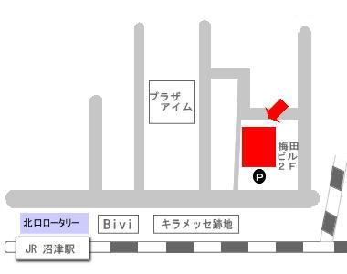 沼津支店地図（名刺用）　