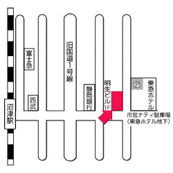 沼津支店地図
